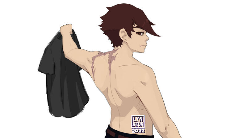 Shirtless Mikhail